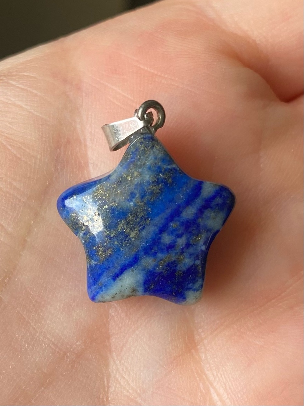 Lapis Lazuli Star Pendant Necklace - Picture 8 of 8